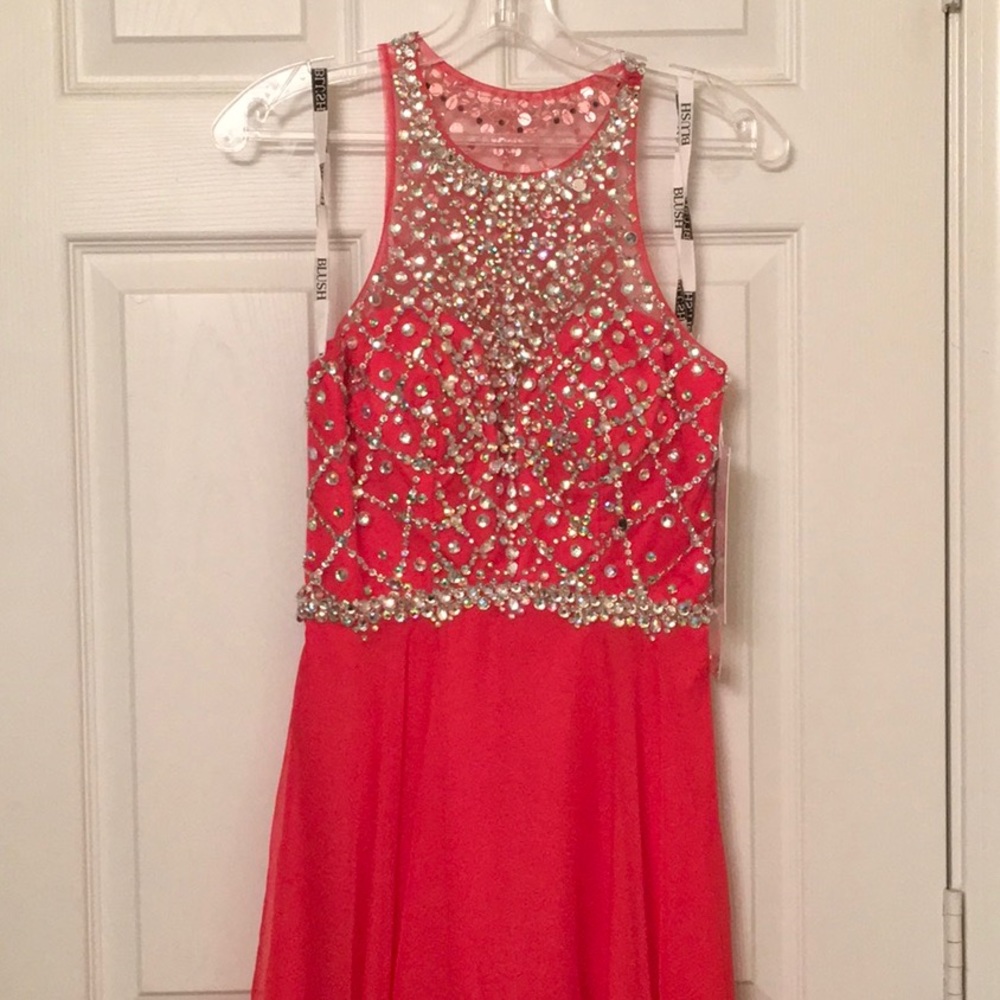Blush Prom Dress Party Evening Long Formal